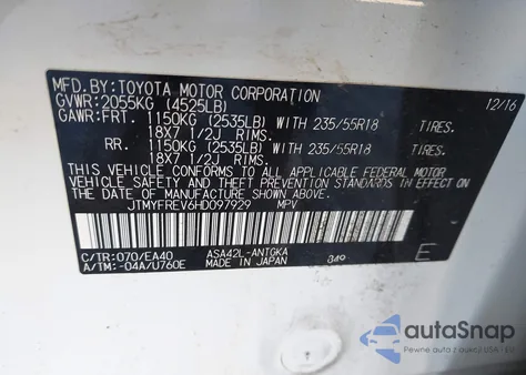2017 Toyota Rav4 Limited from USA, damaged, VIN JTMYFREV6HD097929